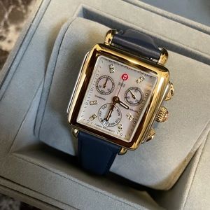 Michele two toned watch